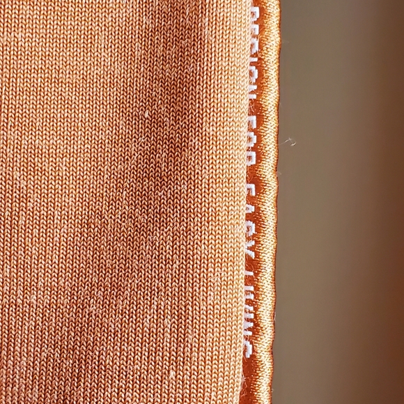 S MAX MARA DESIGN FOR EASY LIVING T-Shirt long sleeve Tan, Medium, fitted - Picture 5 of 7